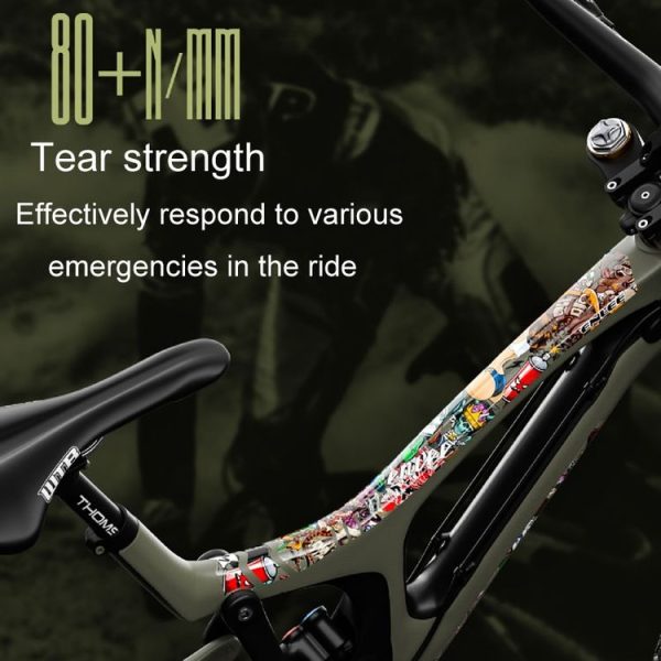 ENLEE E14611 10pcs / Set Bicycle TPU Invisible Film Road Bike Body Jersey Color Changing Membrane, Model: Cartoon - Image 5