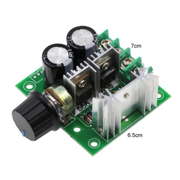12V-40V 10A DC Motor Speed Controller PWM Stepless Speed Switch, Style: Without Stand - Image 5