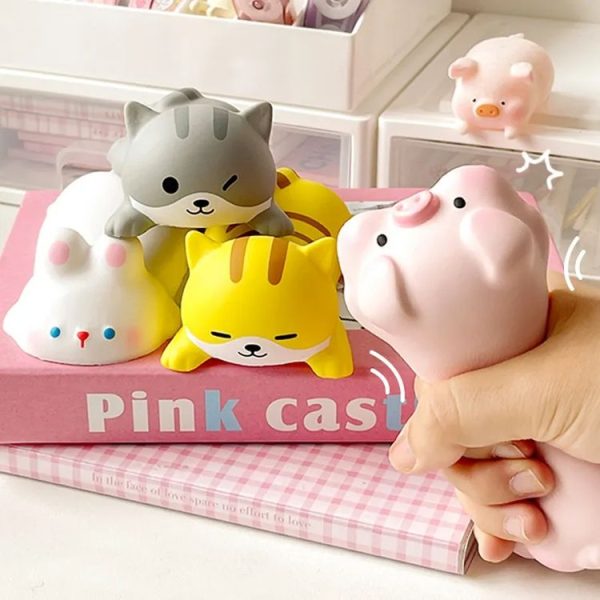 Decompression Memory Foam Mouse Pad Cute Desktop Mouse Wrist Cushion Hand Rest, Pattern: Cat - Image 3