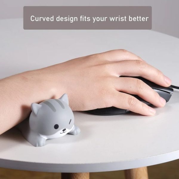 Decompression Memory Foam Mouse Pad Cute Desktop Mouse Wrist Cushion Hand Rest, Pattern: Cat - Image 6