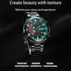 Curren 8402 Calendar Six-Hand Steel Strap Business Quartz Watch, Color: Rose Shell Blue - Image 3