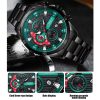 Curren 8402 Calendar Six-Hand Steel Strap Business Quartz Watch, Color: Rose Shell Blue - Image 4