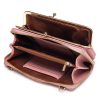 Embroidered Large Capacity Single-shoulder Phone Bag Crossbody Zipper Long Ladies Wallet, Color: Wine Red - Image 4