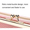 Embroidered Large Capacity Single-shoulder Phone Bag Crossbody Zipper Long Ladies Wallet, Color: Wine Red - Image 6