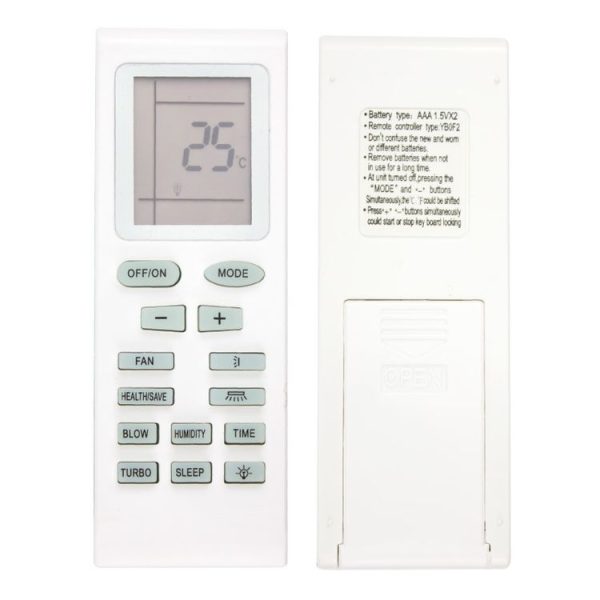 GREE Trane Electrolux YBOF2 Air Conditioner Remote Control Replacement Part - Image 3