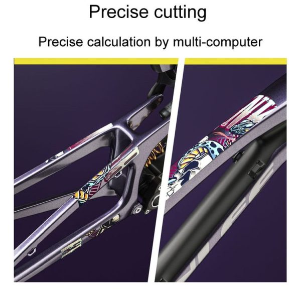 ENLEE E-2210 10pcs / Set Bicycle Jersey Stickers Mountain Bike Frame Protection Adhesive Tape, Model: Transparent - Image 5