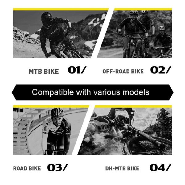 ENLEE E-2210 10pcs / Set Bicycle Jersey Stickers Mountain Bike Frame Protection Adhesive Tape, Model: Transparent - Image 6