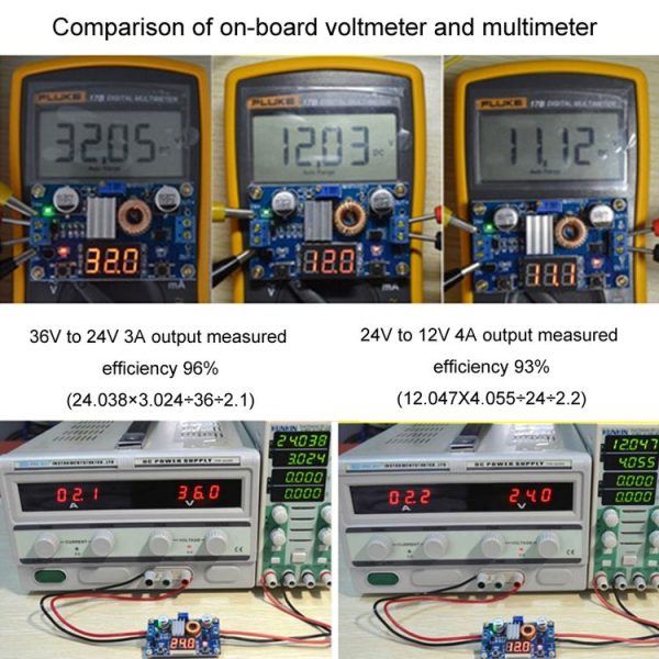 XL4015E 5A 75W DC-DC Adjustable Step-Down Module Regulated Power Supply Module With Voltage Display - Image 3