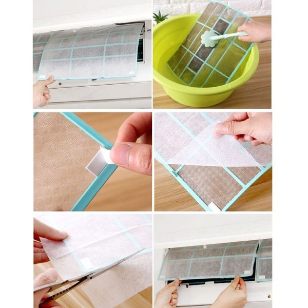 2pcs / Pack Cuttable Air Conditioner Filter Papers Anti-Dust Wind Outlet Filter Net (007b11) - Image 8