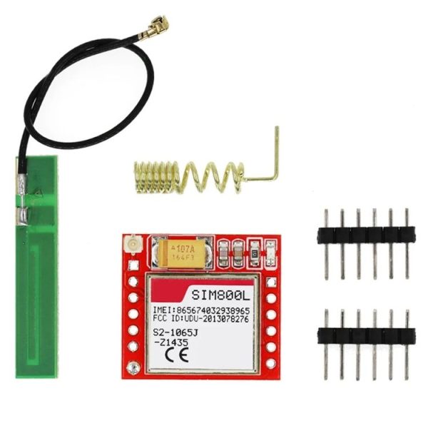 SIM800L GPRS Adapter Board GSM Module Micro SIM Card Core Board GSM Mod (With Antenna)