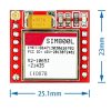 SIM800L GPRS Adapter Board GSM Module Micro SIM Card Core Board GSM Mod (With Antenna) - Image 3