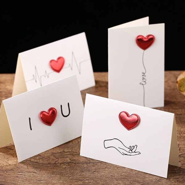 3D Heart Valentine Day Greeting Card Blessings Messages Cards with Envelopes, Spec: ECG - Image 7