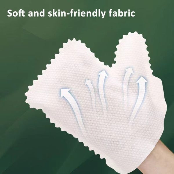 10pcs / Pack Fish Scale Washable Non Woven Mittens Reusable Dust Removal Gloves (White) - Image 3