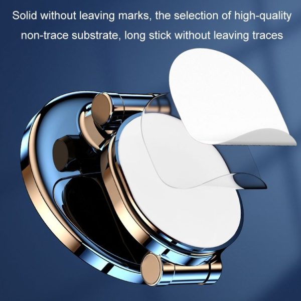 Magnetic Car Mobile Phone Adhesive Folding Navigation Holder (Silver) - Image 6