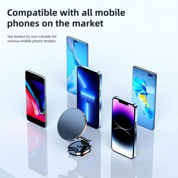 Magnetic Car Mobile Phone Adhesive Folding Navigation Holder (Silver) - Image 7