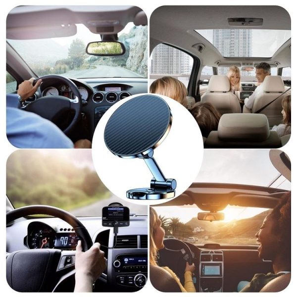Magnetic Car Mobile Phone Adhesive Folding Navigation Holder (Silver) - Image 8
