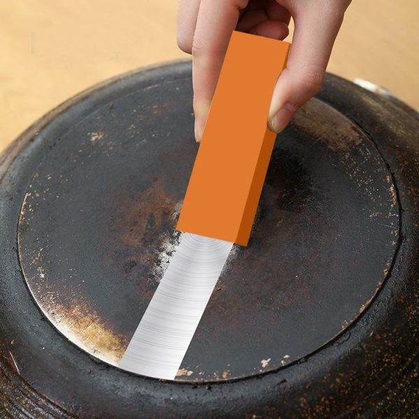 Stainless Steel Cleaning Eraser Household Kitchen Descale Water Rust Removal Stain Removal Cleaning Eraser (Orange) - Image 2