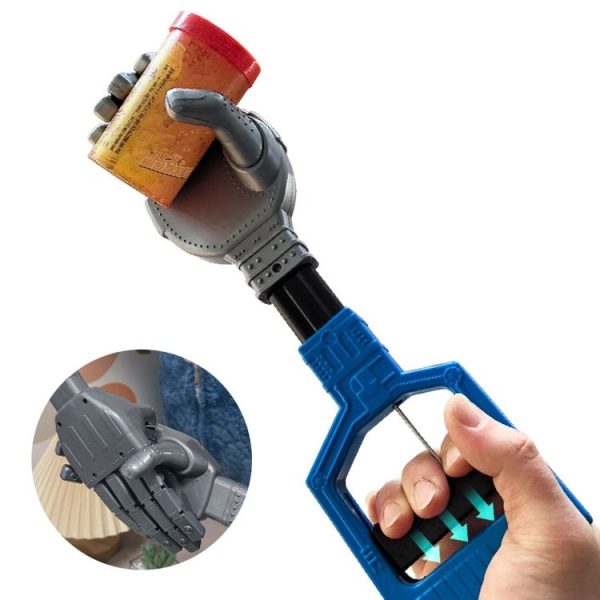 Robot Claw Hand Grabbing Stick Kids Wrist Strengthen Toy (Gray Red) - Image 4