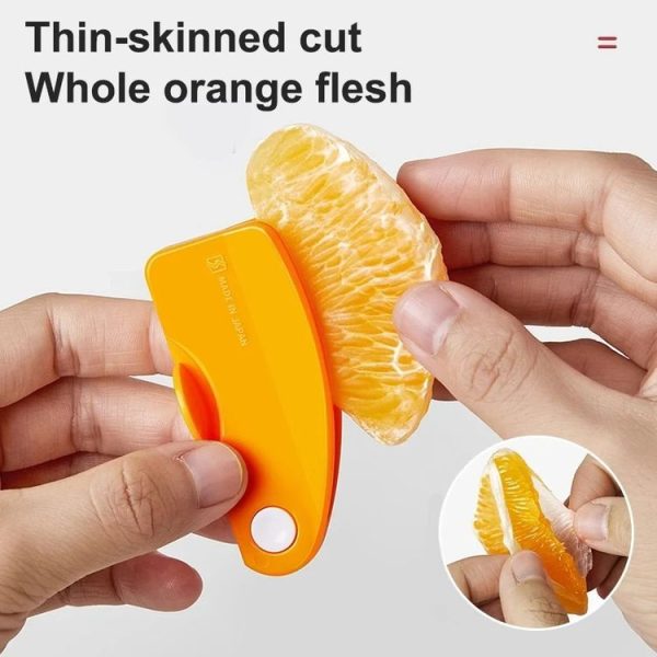 Foldable Orange Peeler Stripper Peeling Knife Kitchen Tool (Orange) - Image 6