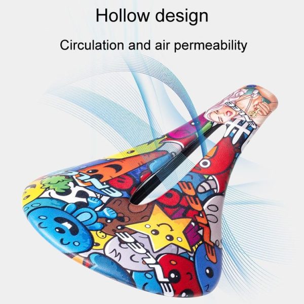 ENLEE E-ZD412 Bicycle Carbon Fiber Cushion Outdoor Riding Mountain Bike Saddle, Style: Explosion - Image 6