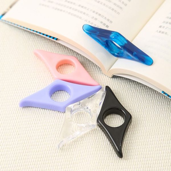 Thumb Bookmark Acrylic Book Holder Support Reading Aids For Students (Transparent) - Image 3