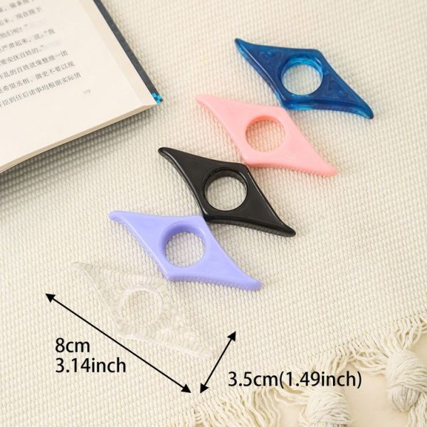 Thumb Bookmark Acrylic Book Holder Support Reading Aids For Students (Transparent) - Image 4