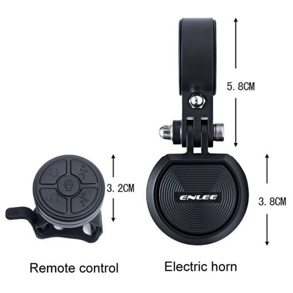 ENLEE E-DL003 Bicycle Wireless Remote Control Horn Mountain Bike Bell Alarms (Black) - Image 3
