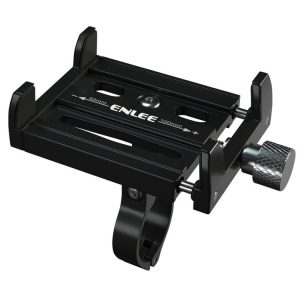 ENLEE Aluminum Alloy Phone Holder Bicycle Riding Fixed Navigation Mount (Black)