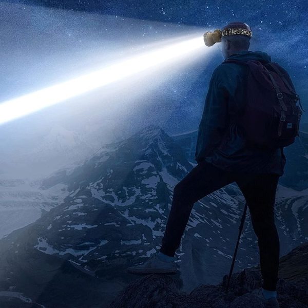 LED Working Headlamp Dual Lithium Portable Headlamp Outdoor Long Shot Night Fishing Mining Light (5W White Light) - Image 12