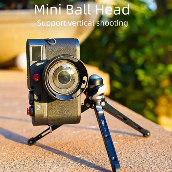 XILETU MC-22 Mini Tripod Ball Head Double Cold Shoe Design With 1 / 4 Inch Screw - Image 6
