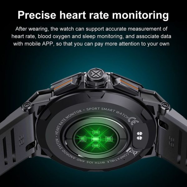 K62 1.43 Inch Waterproof Bluetooth Call Weather Music Smart Sports Watch, Color: Black - Image 14