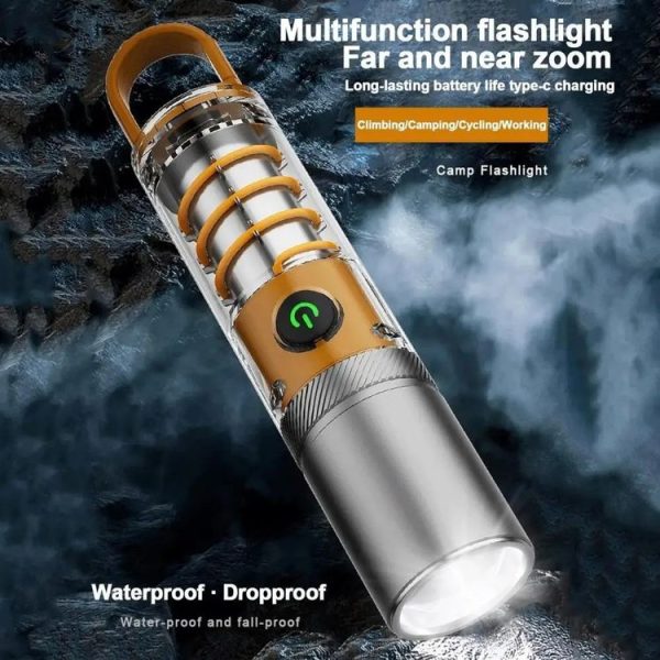 X10-P50 Outdoor LED Flashlight Multi-Functional Camping Lighting Flashlight Portable Rechargeable Work Lamp - Image 10