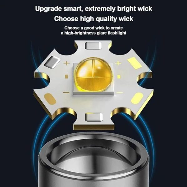 X10-P50 Outdoor LED Flashlight Multi-Functional Camping Lighting Flashlight Portable Rechargeable Work Lamp - Image 11