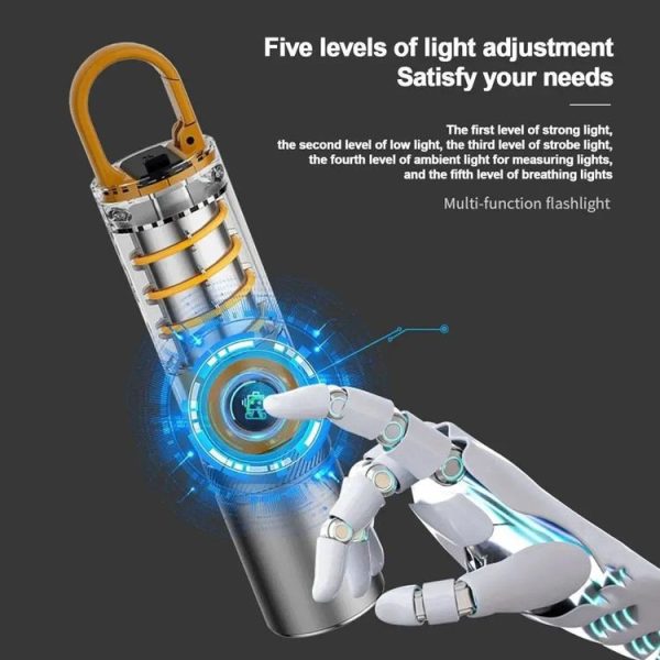 X10-P50 Outdoor LED Flashlight Multi-Functional Camping Lighting Flashlight Portable Rechargeable Work Lamp - Image 5