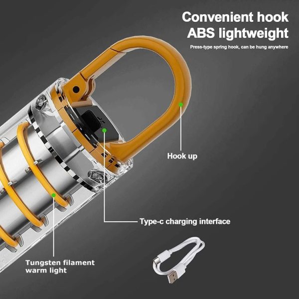X10-P50 Outdoor LED Flashlight Multi-Functional Camping Lighting Flashlight Portable Rechargeable Work Lamp - Image 7