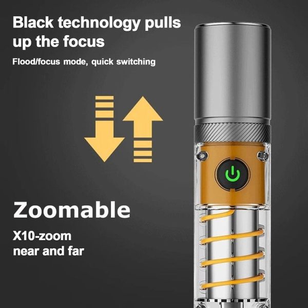 X10-P50 Outdoor LED Flashlight Multi-Functional Camping Lighting Flashlight Portable Rechargeable Work Lamp - Image 8