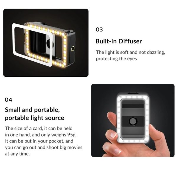APEXEL Multifunctional Fill Light Phone Clip With 1 / 4 Inch & M17 M37 Thread Tnterface APL-FL.23 - Image 11