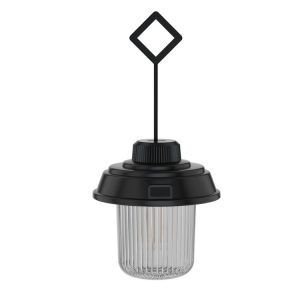 Outdoor LED Camping Light Canopy Hanging Lamp Portable Camping Tent Lights, Style: Charging Model Black