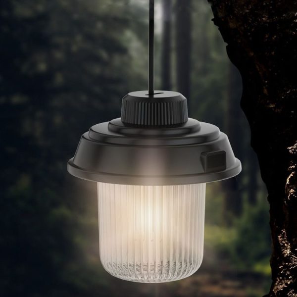 Outdoor LED Camping Light Canopy Hanging Lamp Portable Camping Tent Lights, Style: Charging Model Black - Image 2