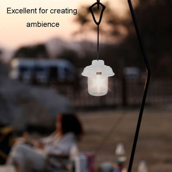 Outdoor LED Camping Light Canopy Hanging Lamp Portable Camping Tent Lights, Style: Charging Model Black - Image 8