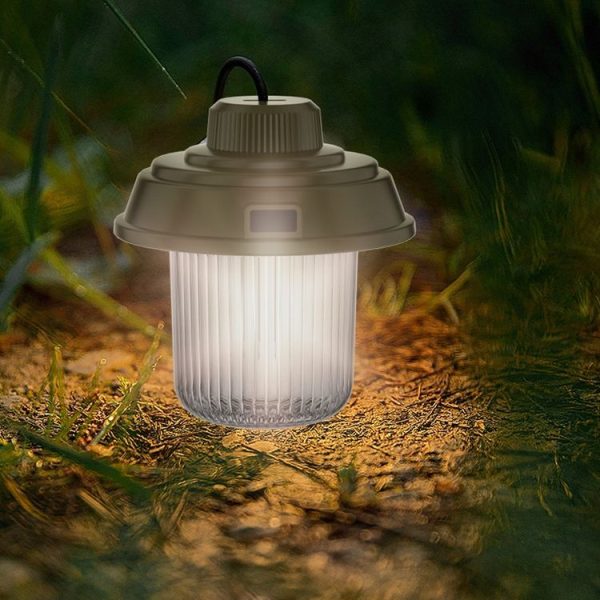 Outdoor LED Camping Light Canopy Hanging Lamp Portable Camping Tent Lights, Style: Charging Model Black - Image 9