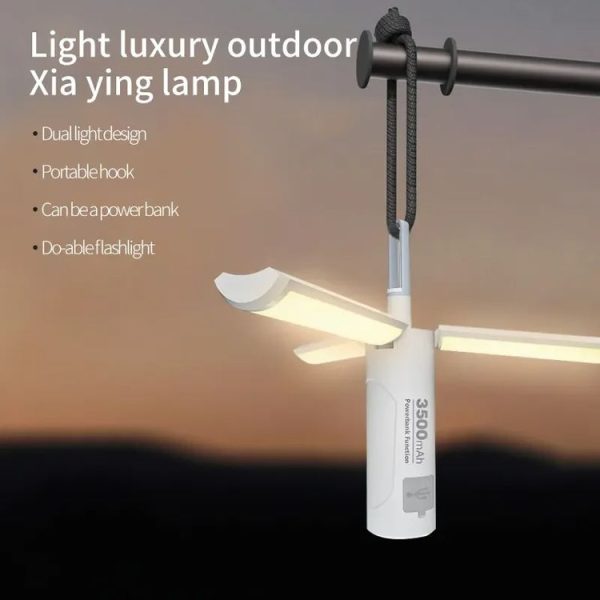 2000mAh M26 Foldable Handheld Lamp Portable Triple Leaf Hook Outdoor Flashlight Multi-Functional Camping Light - Image 4
