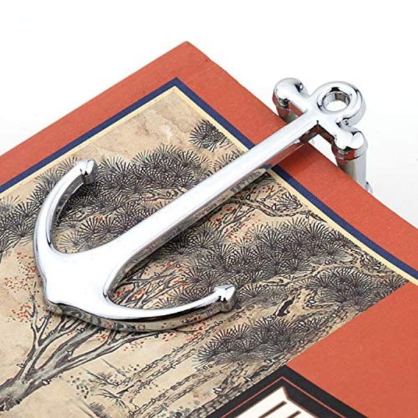 Personalized Metal Anchor Bookmark Cubic Book Page Clip Reading Aid Stationery For Students (Black) - Image 7