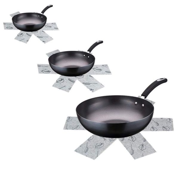 3pcs / Set 26+35.5+38cm Anti-Scald Heat Insulation Felt Pot Mat Non-Woven Pot Bottom Protector Pads - Image 2