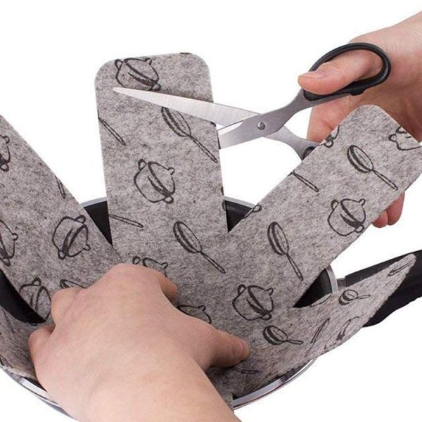 3pcs / Set 26+35.5+38cm Anti-Scald Heat Insulation Felt Pot Mat Non-Woven Pot Bottom Protector Pads - Image 4