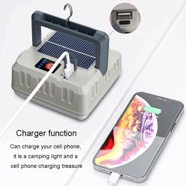 Outdoor Solar Energy Charging Camping Light Hanging Multi-Functional Tent Lamp Power Outage Emergency Lights - Image 4