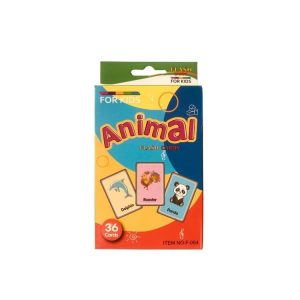 36pcs / Box Children Enlightenment Early Learning English Word Cards, Style: C1 Animal