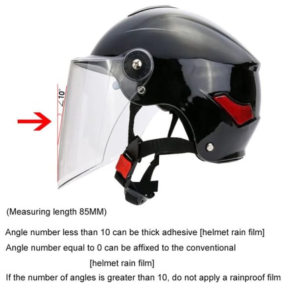 Travel Motorcycle Helmet Rainproof and Anti-fog Film, Style: Paste Inside (English Box) - Image 3