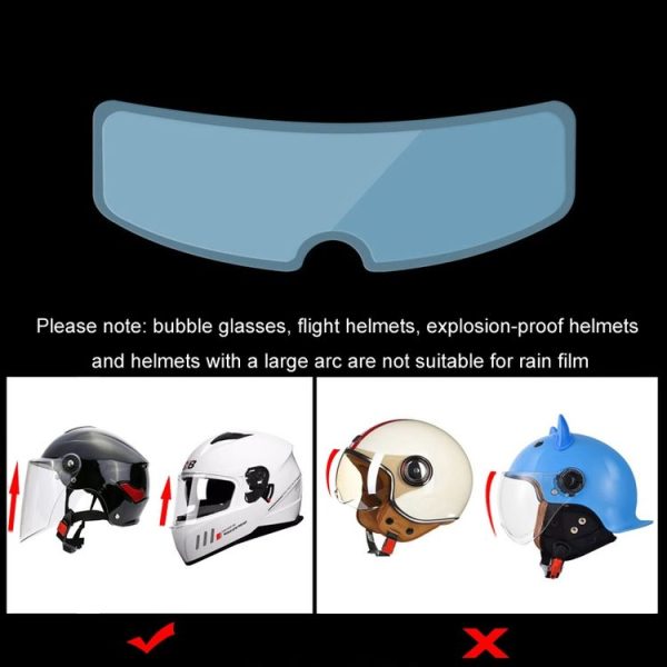 Travel Motorcycle Helmet Rainproof and Anti-fog Film, Style: Paste Inside (English Box) - Image 4