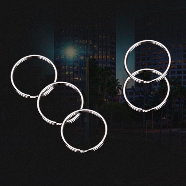 10pcs 1.5 X 25mm Key Holder Ring Metal Key Chain Charm Ring - Image 2